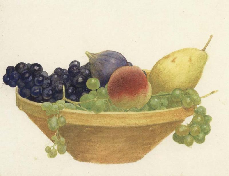 Joseph E.Southall Study of a Bowl of Fruit